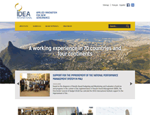 Tablet Screenshot of idea-international.org